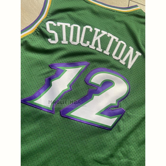 Maglia
 John Stockton NO 12 Utah Jazz Mitchell & Ness 1996-97 Verde
